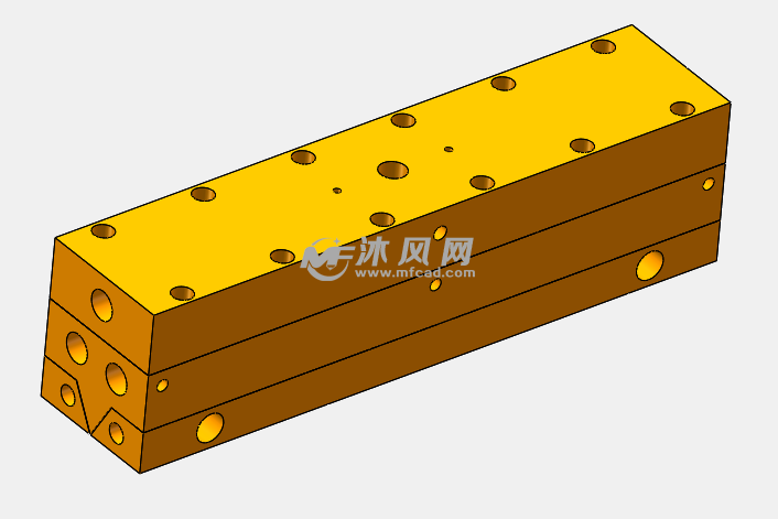 沐浴露喷头模具结构图